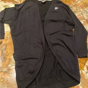 Nike black cardigan, size small